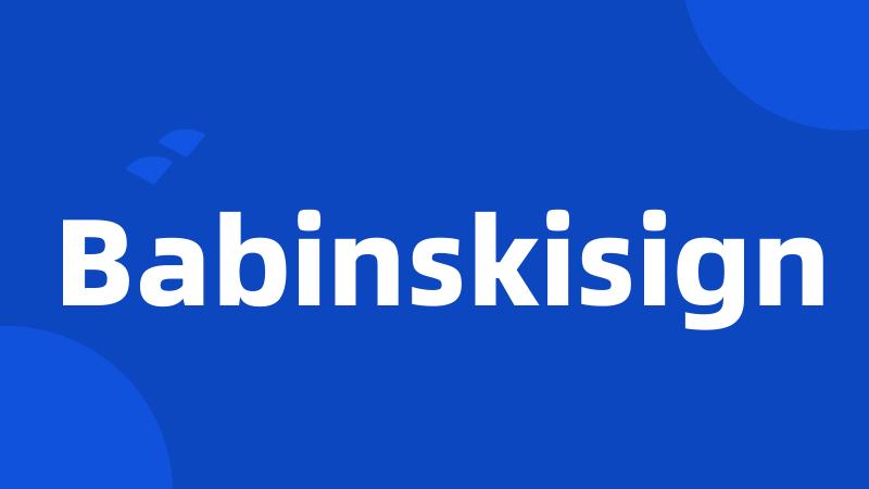 Babinskisign