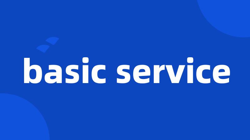 basic service