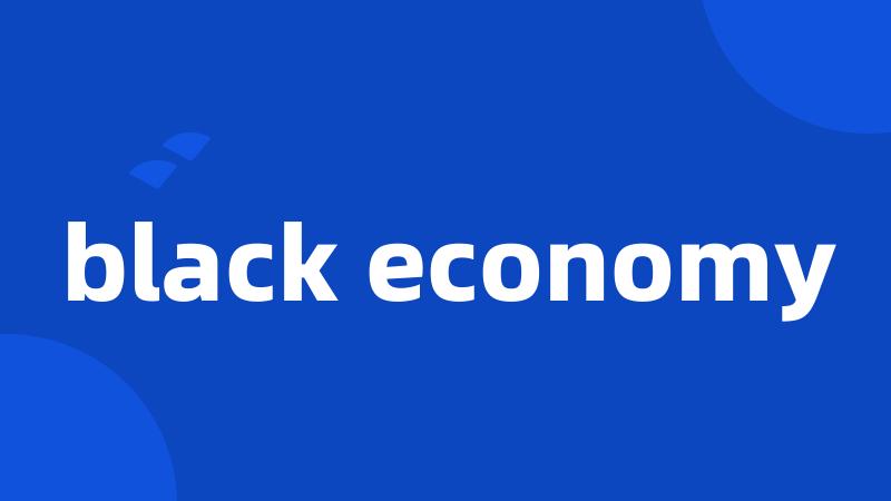 black economy