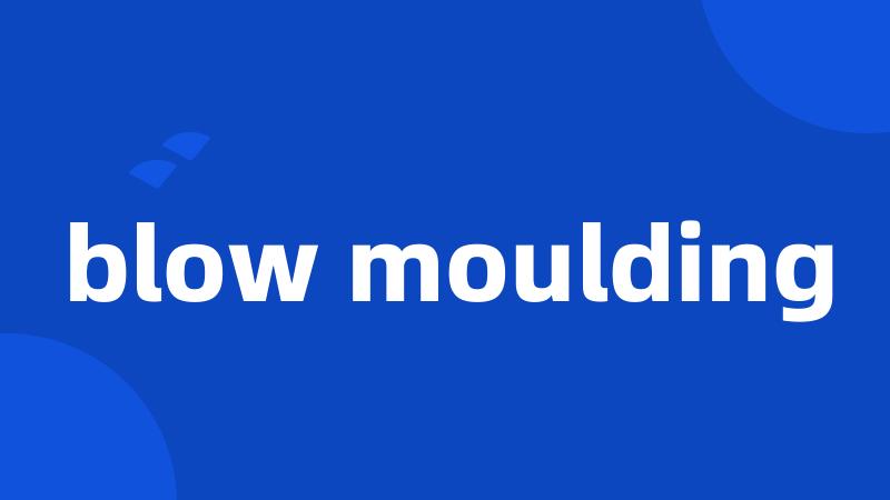 blow moulding