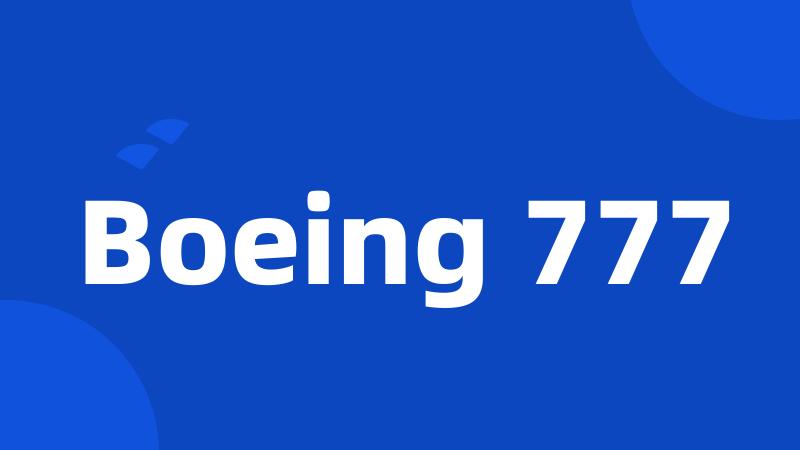 Boeing 777