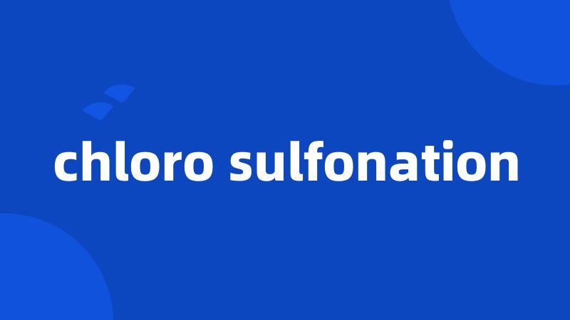 chloro sulfonation