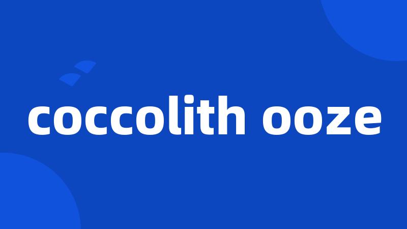 coccolith ooze