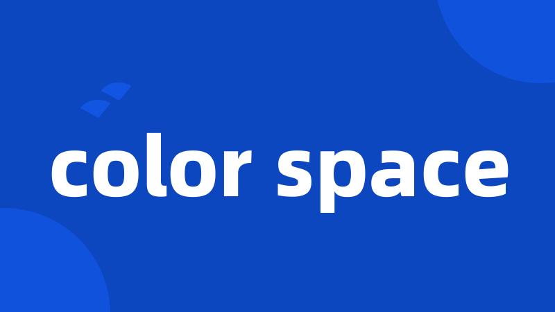 color space