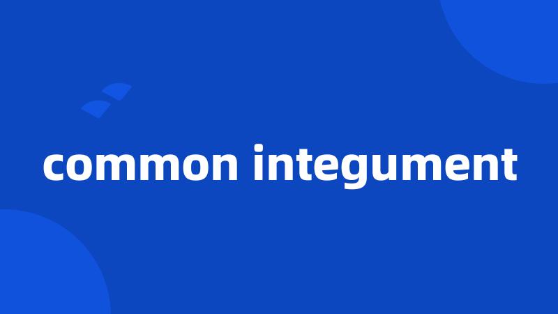 common integument