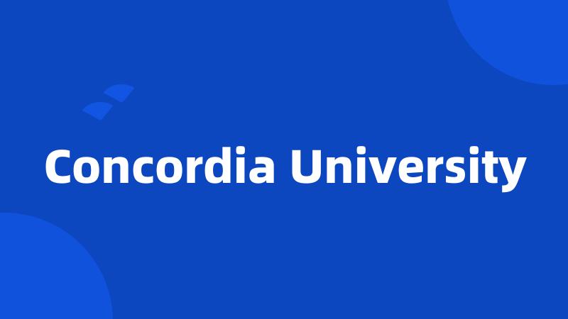 Concordia University