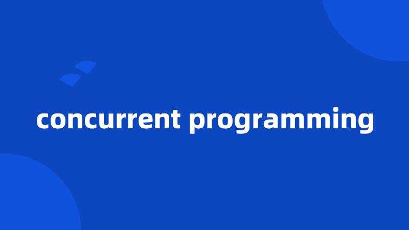 concurrent programming