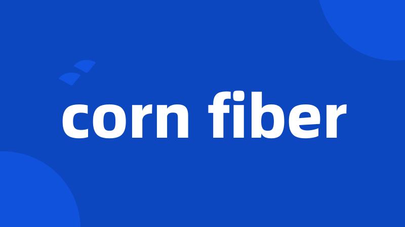 corn fiber