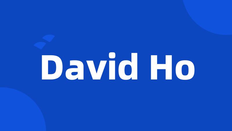 David Ho