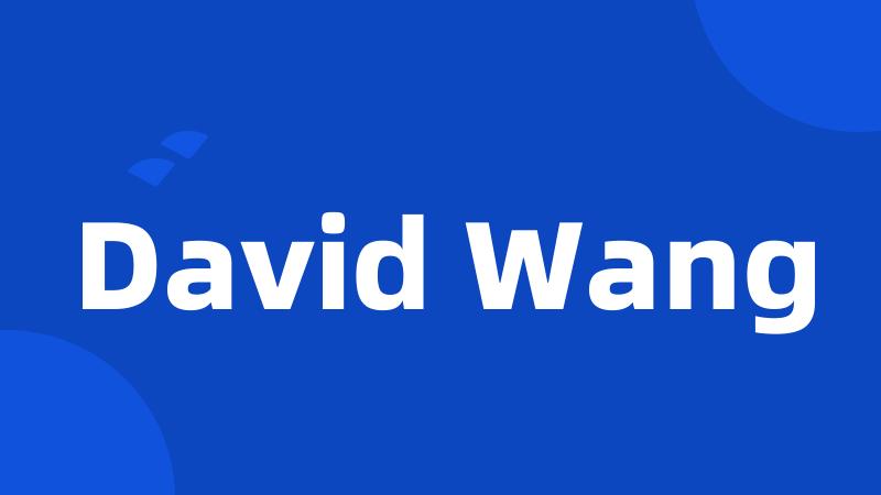 David Wang