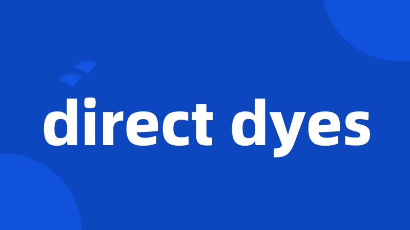 direct dyes