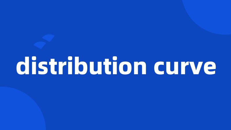 distribution curve