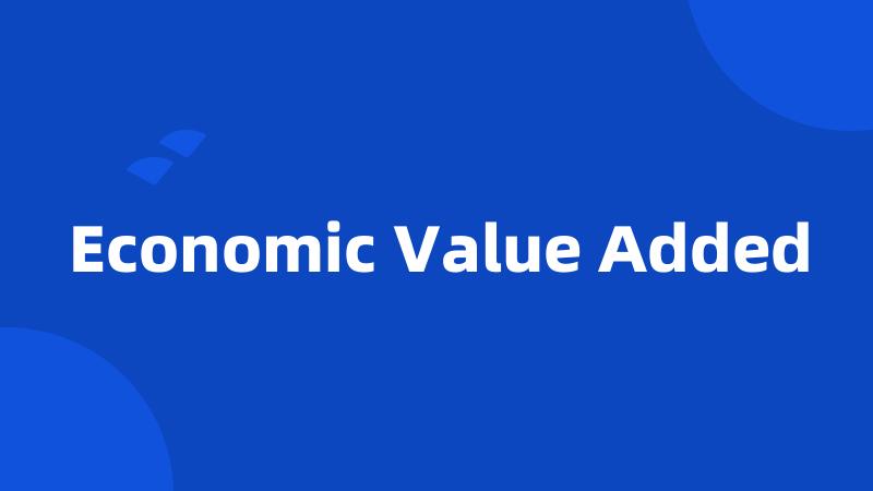 Economic Value Added