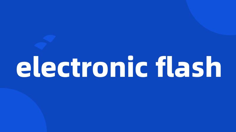 electronic flash