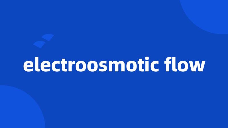 electroosmotic flow