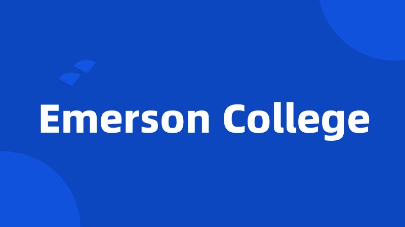 Emerson College