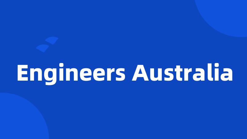 Engineers Australia