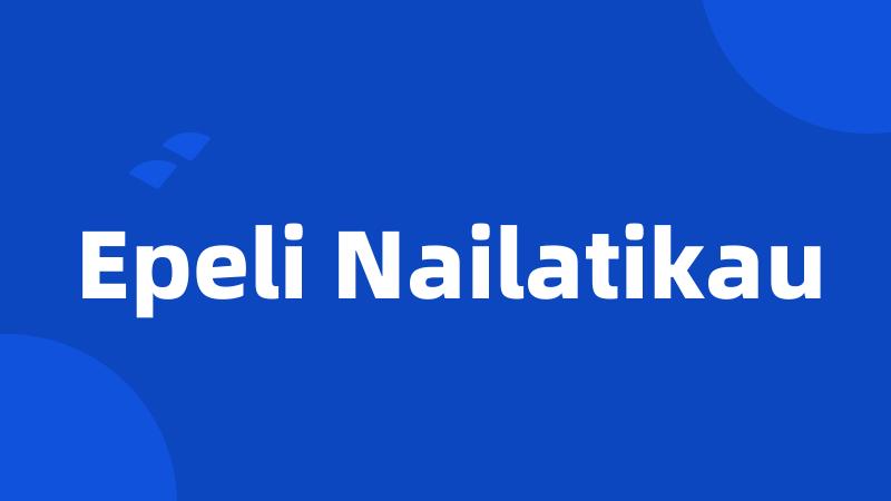 Epeli Nailatikau