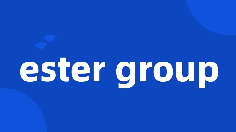 ester group