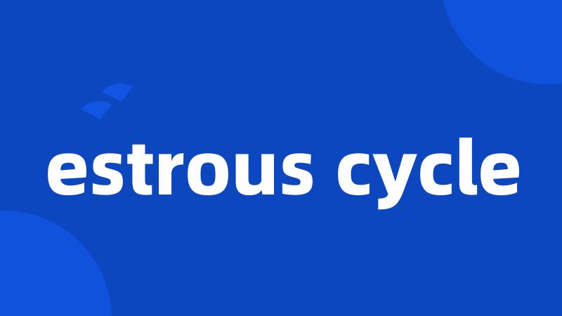 estrous cycle