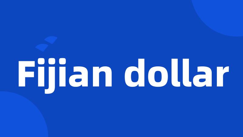 Fijian dollar