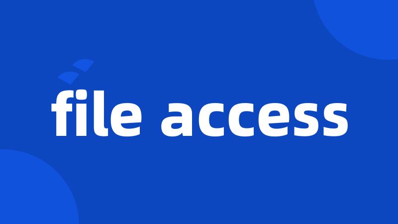 file access