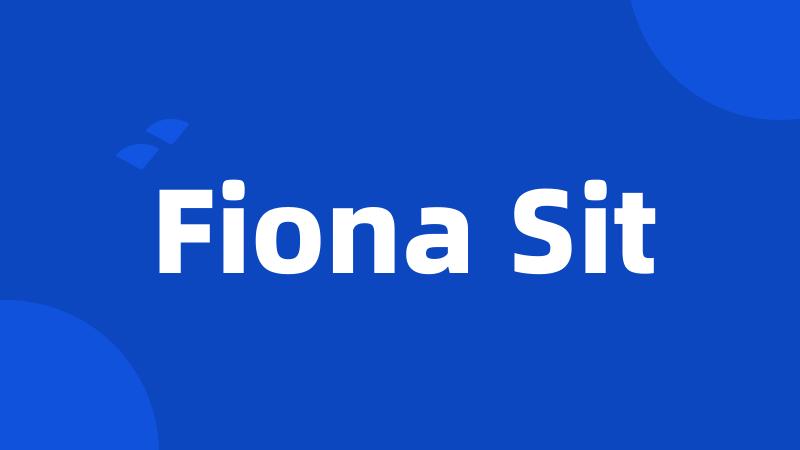 Fiona Sit