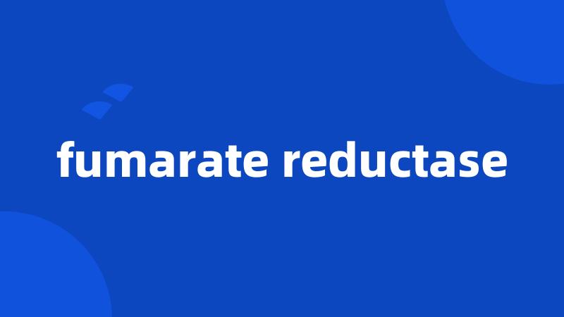 fumarate reductase