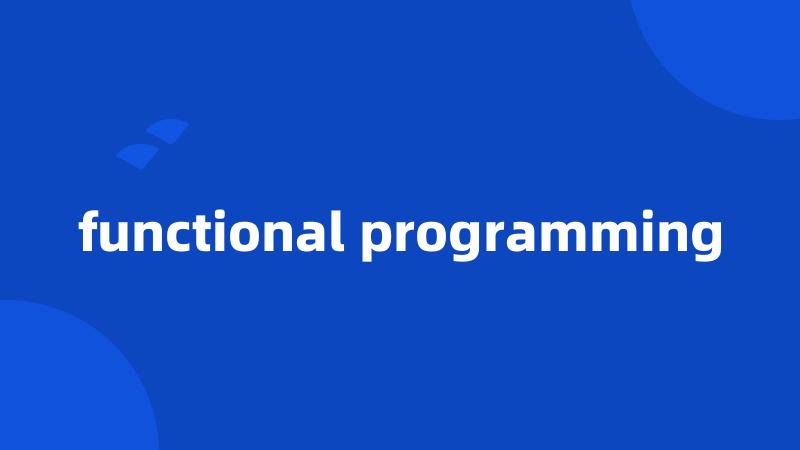 functional programming