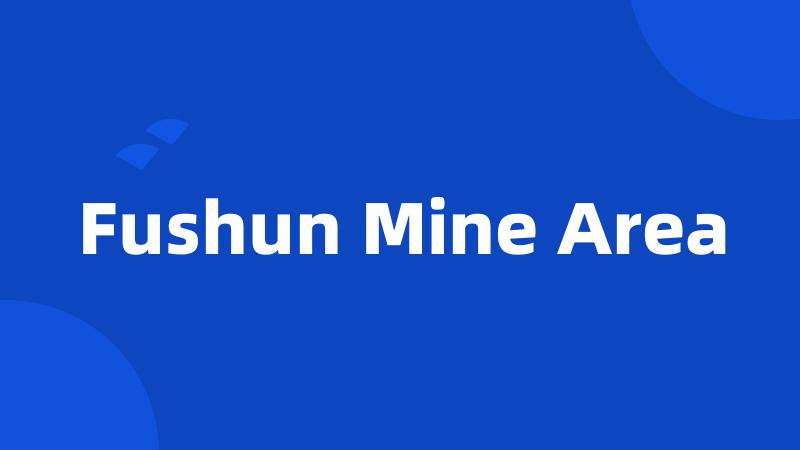 Fushun Mine Area