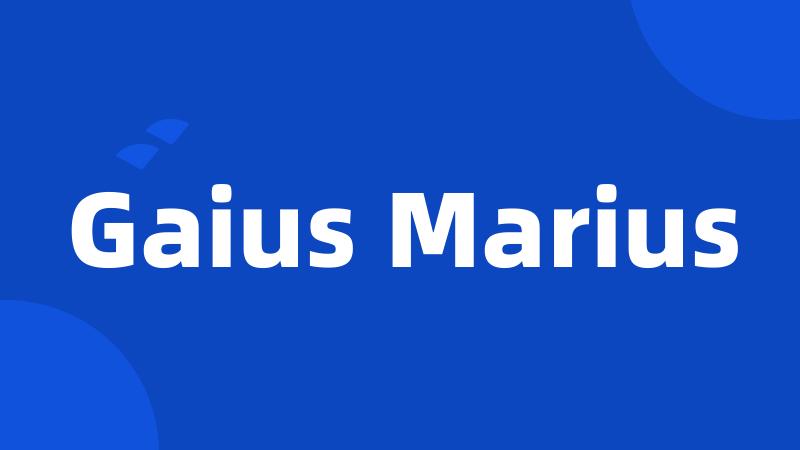 Gaius Marius