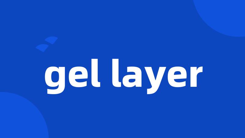 gel layer