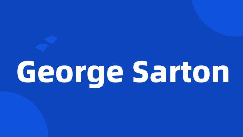 George Sarton