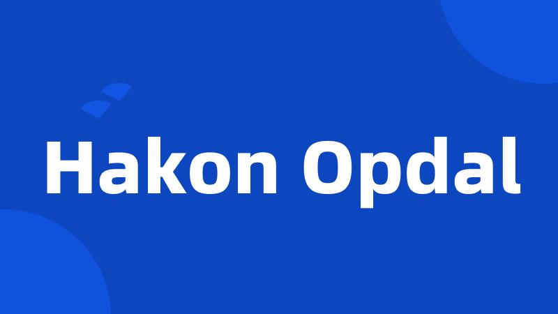 Hakon Opdal