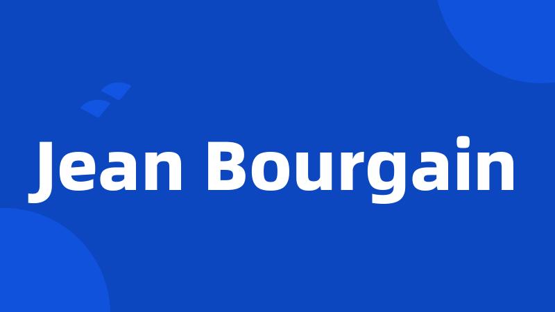 Jean Bourgain