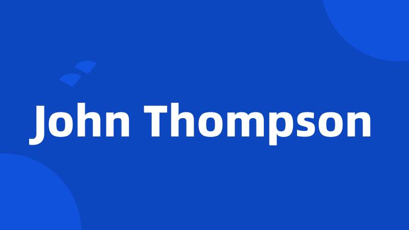 John Thompson