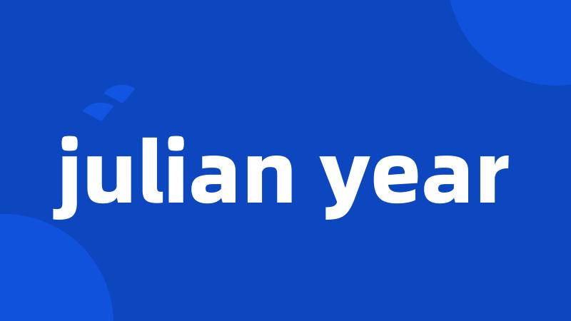 julian year