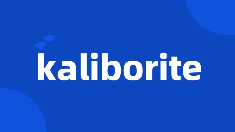 kaliborite