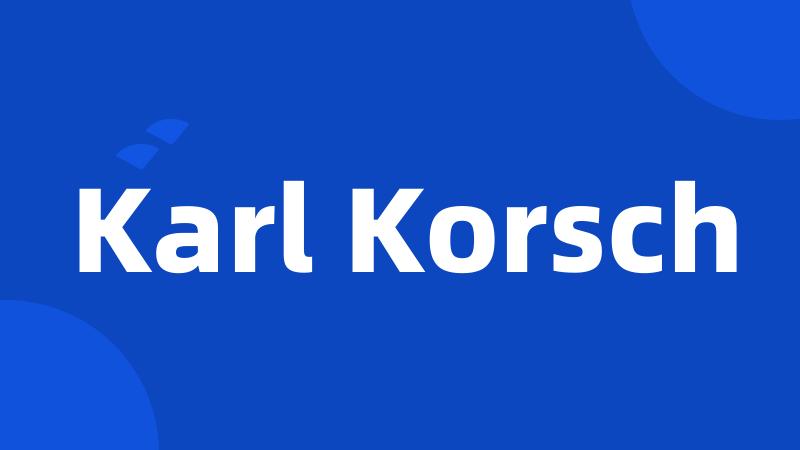 Karl Korsch