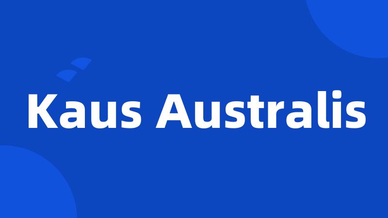 Kaus Australis