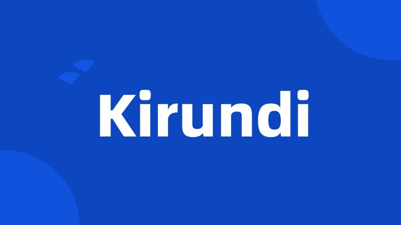 Kirundi