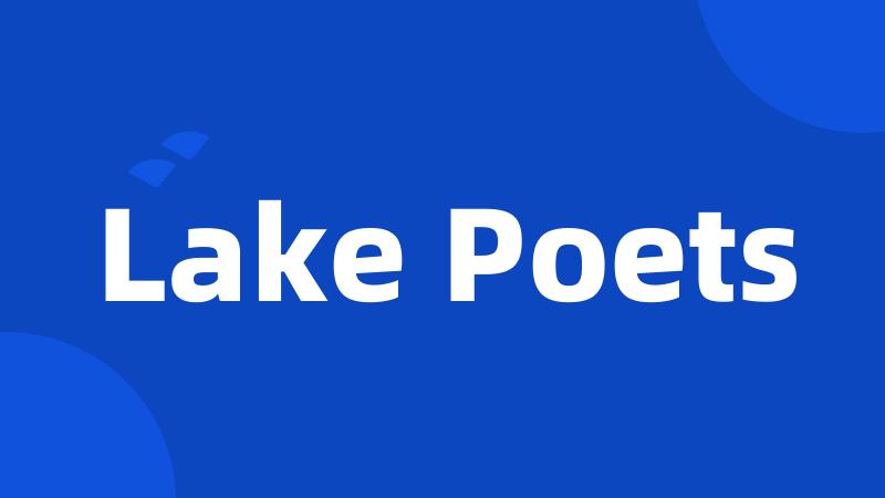 Lake Poets