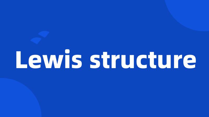 Lewis structure