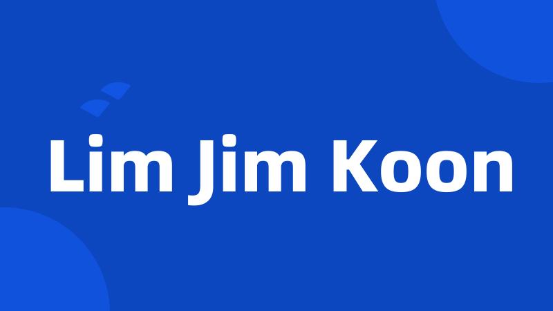 Lim Jim Koon