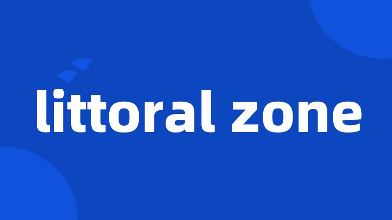 littoral zone