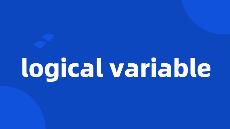 logical variable