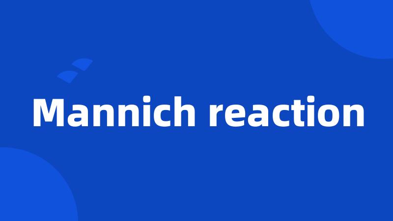 Mannich reaction