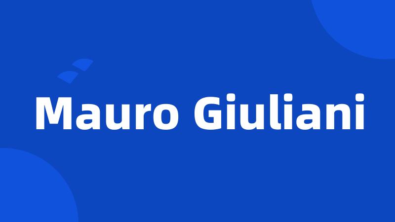 Mauro Giuliani