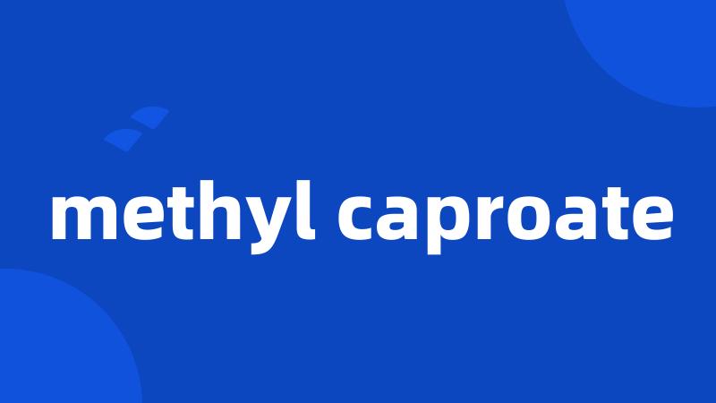 methyl caproate