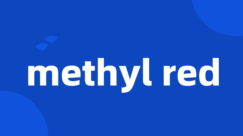 methyl red